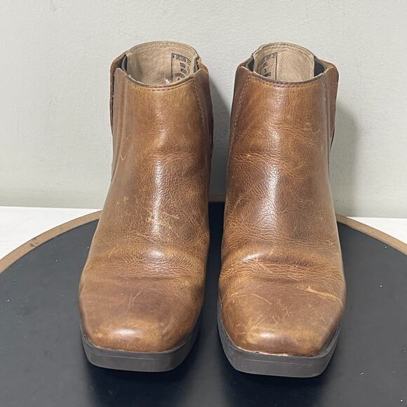 BOGS Gretchen Chelsea Boots Women 8 Brown Leather Waterproof Ankle Bootiesโ - Picture 3 of 11